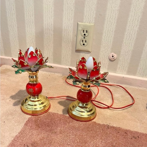 1 Mascot Desktop Decoration Lamps 莲花灯佛供灯 - Picture 6 of 13